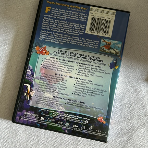 Finding Nemo dvd - Picture 2 of 3